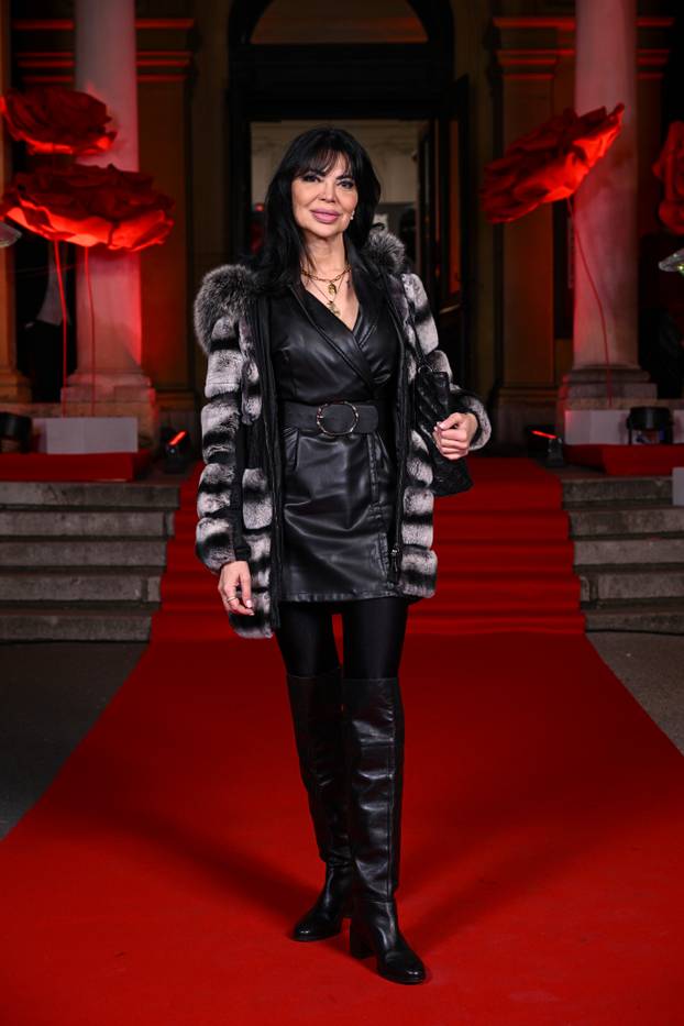 Zagreb: Dolazak uzvanika na dodjelu medijske nagrade "Večernjakova ruža" u Hrvatskom narodnom kazalištu