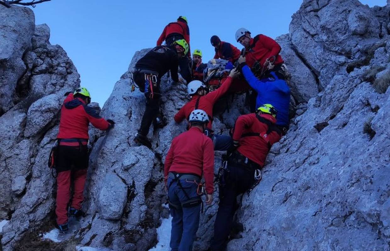 Spašavanje podno vrha Kiza: Planinar zadobio teže ozlijede