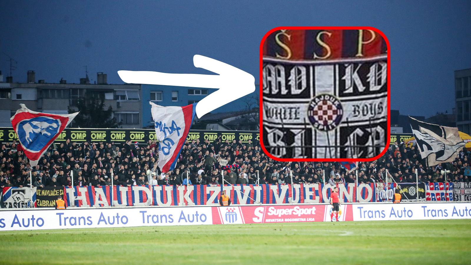 Utrčavanje u teren, bakljada i ovaj transparent: Evo zašto je Hajduk dobio najveću kaznu