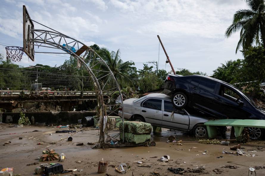 Aftermath of Typhoon Kalmaegi in Cebu, Philippines