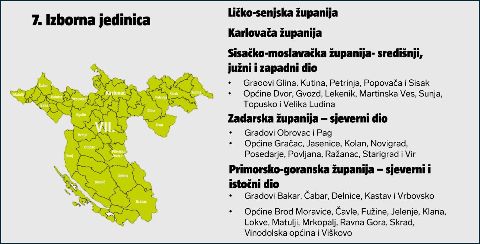 Pronađite svoju izbornu jedinicu na interaktivnoj karti! Velika promjena je za Grad Zagreb