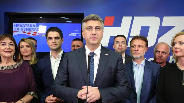 Zagreb: Andrej PlenkoviÄ obratio se medijima nakon objave sluÅ¾benih rezultata EU izbora