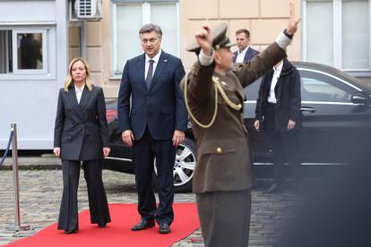 Zagreb: Plenković se sastao s predsjednicom Vlade Talijanske Republike Giorgijom Meloni