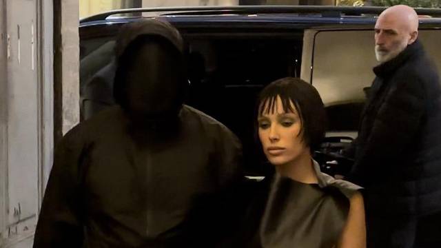 Kanye West And His Wife Bianca Censori Arrive At The Marni Show In Milan, Italy - 24 Feb 2024