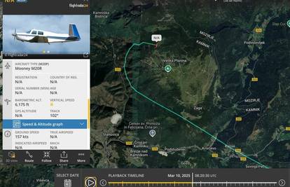 Nestao mali avion koji je letio iz Zagreba! Spasilačke službe u Sloveniji pretražuju planine
