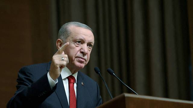 FILE PHOTO: Turkey's President Tayyip Erdogan presents medium-term economic programme forecasts in Ankara