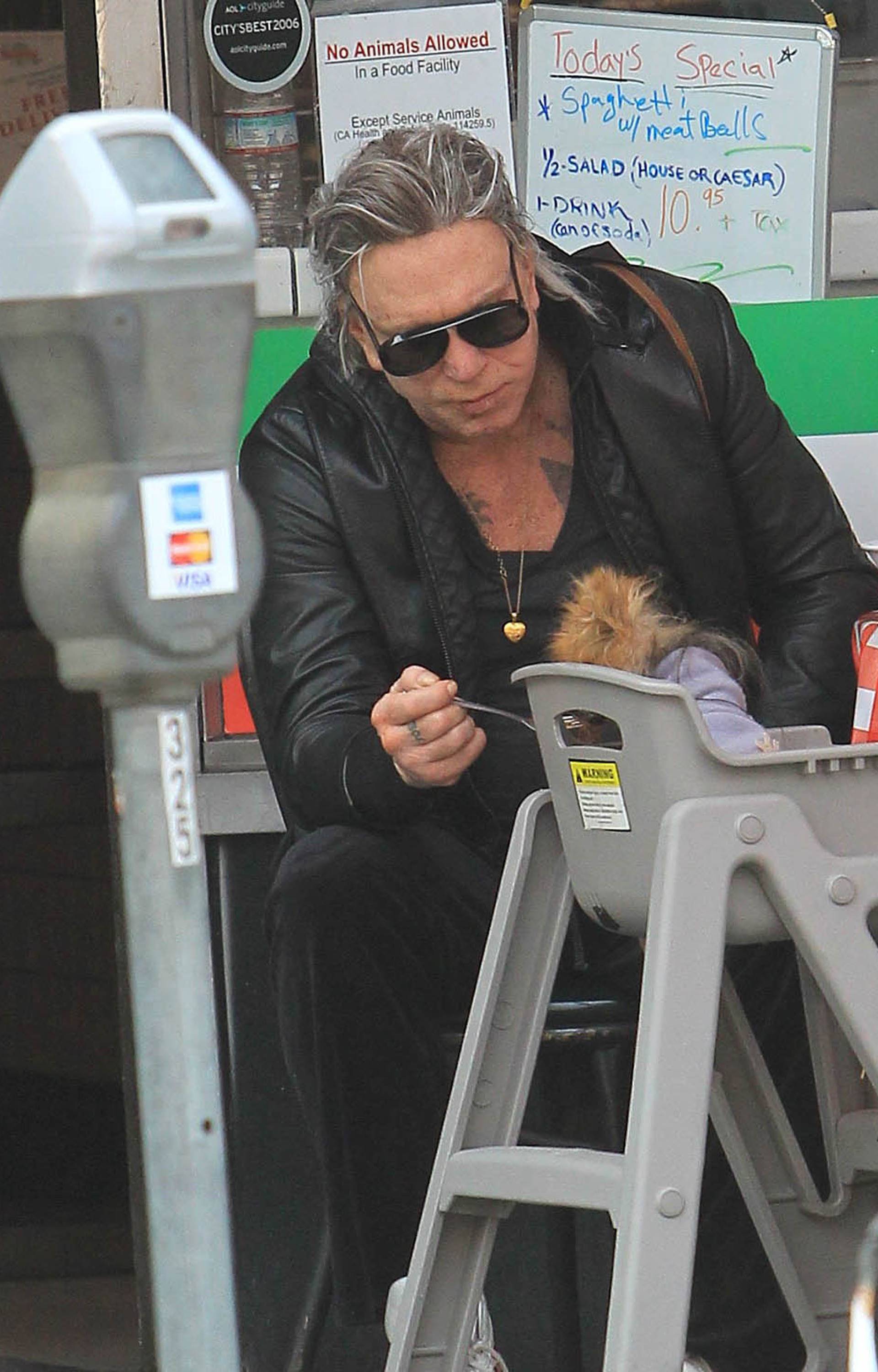 Mickey Rourke sighting - Los Angeles