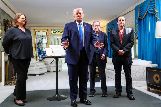 U.S. President Donald Trump visits Graceland, the home of Elvis Presley, in Memphis