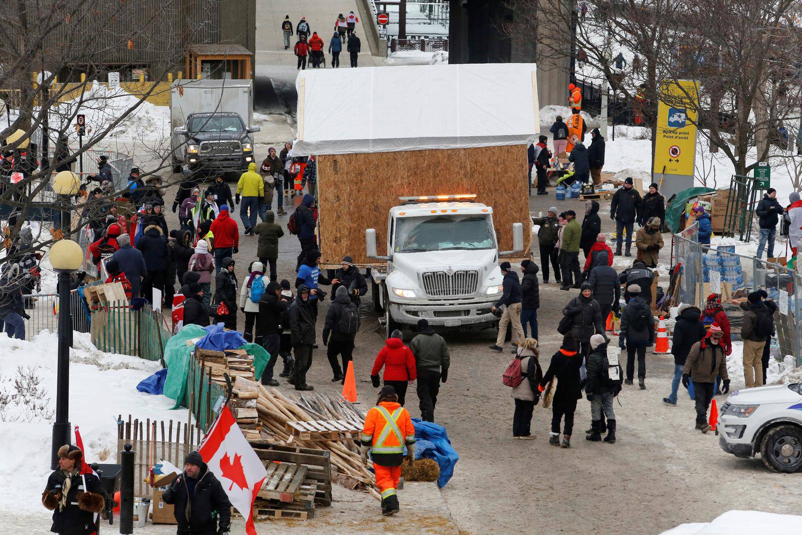 Truckers and their supporters continue to protest against the COVID-19 vaccine mandates in Ottawa