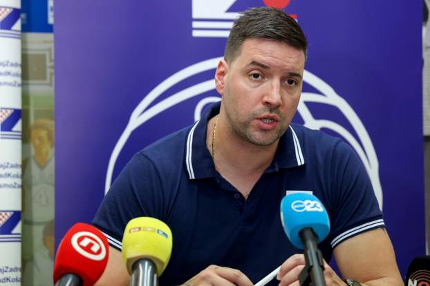 Zadar: Konferencija za medije v.d. direktora KK Zadar Tomislava Kabića