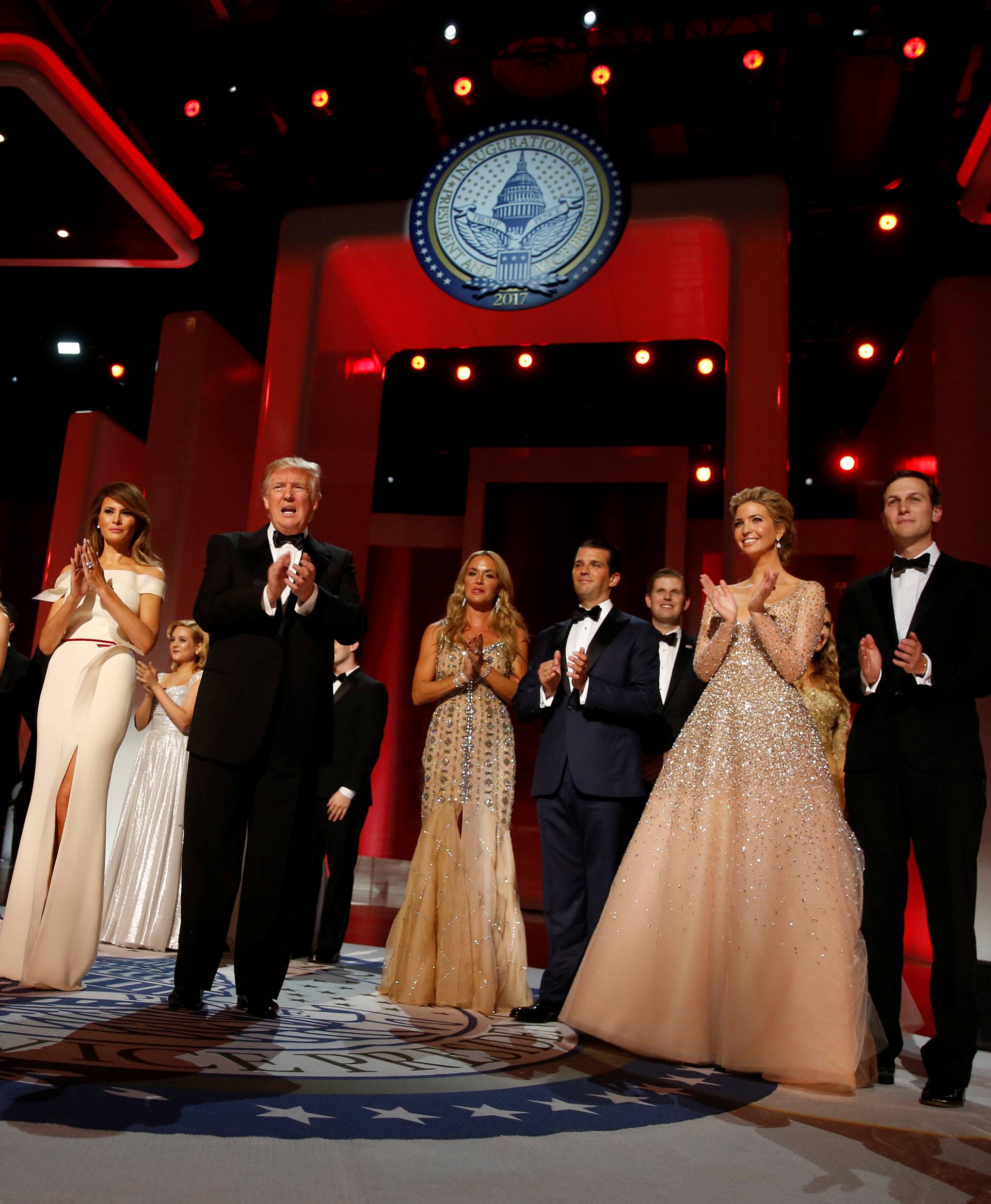 Trump attends the Liberty Ball in honor of his inauguration in Washington