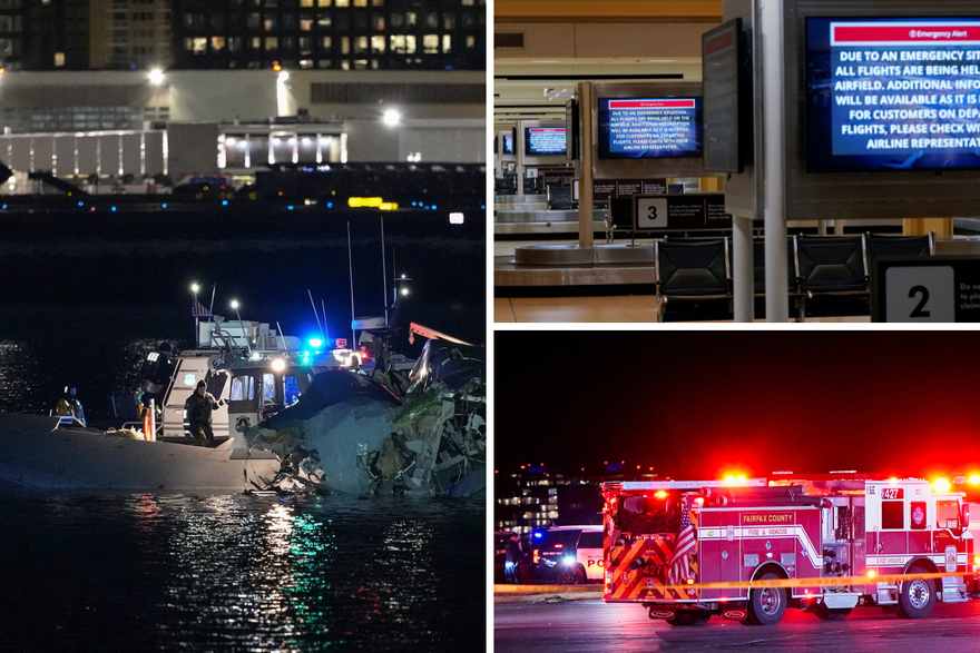 U zrakoplovu 60 putnika i četiri člana posade, u Black Hawku tri vojnika. Izvlače tijela iz rijeke...