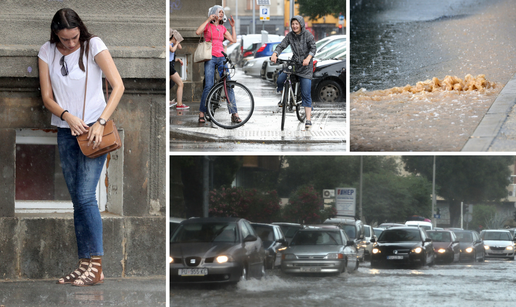 Zagrepčane iznenadio pljusak, tuča i grmljavina poharali Pulu