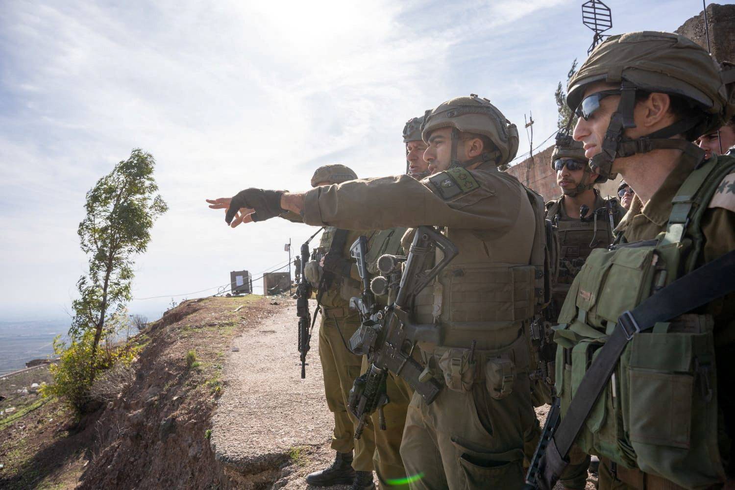 Footage released by the Israeli Army says to show Israeli soldiers operating in a location given as Golan Heights