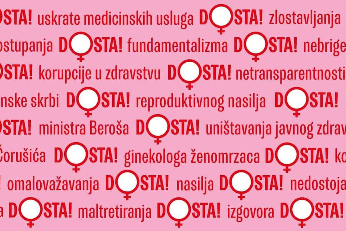Prosvjed protiv zanemarivanja zdravlja žena u četvrtak u sve više hrvatskih gradova