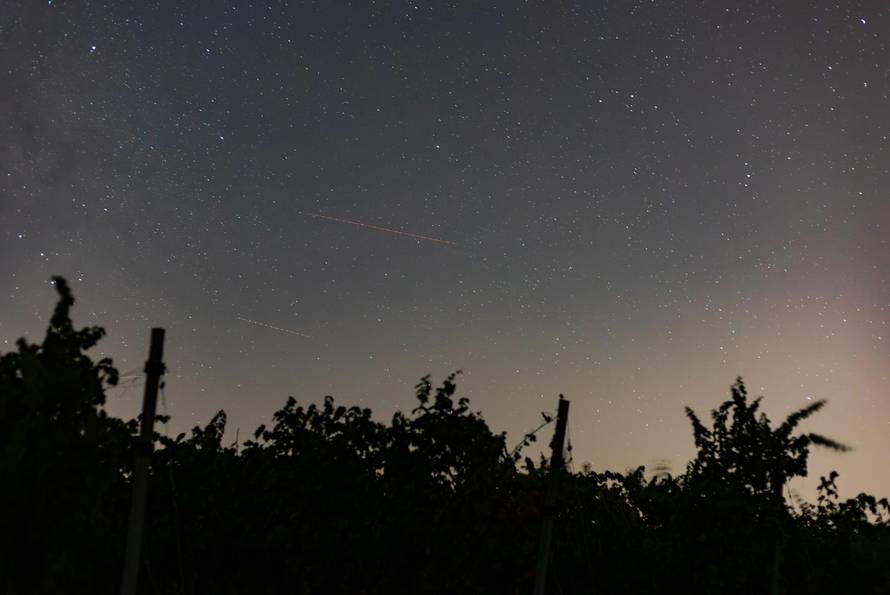 Kiša meteora iznad Baranjskih vinograda