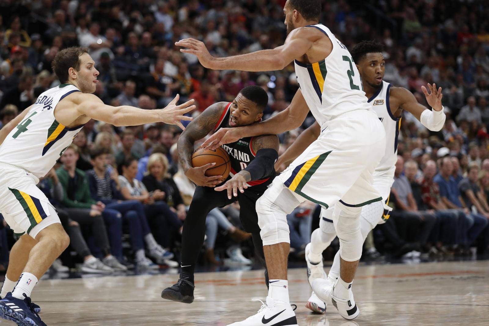 NBA: Preseason-Portland Trail Blazers at Utah Jazz