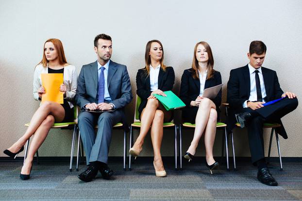 Business,People,Waiting,For,Job,Interview
