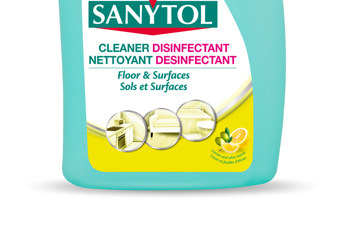 Nettoyant Désinfectant Sols & Surfaces - Citron & Feuilles D'Olivier -  Sanytol