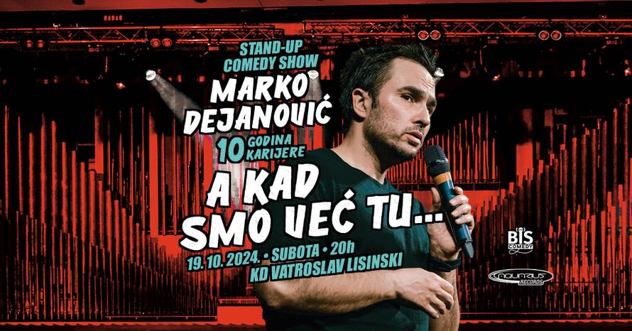 Stand-up komičar proslavit će 10 godina karijere u Lisinskom: 'To je bio hobi, a onda opsesija'