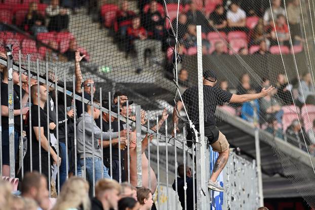 Navijači na utakmici Midtjyllanda i Rijeke u play-offu za ulazak u UEFA Konferencijsku ligu