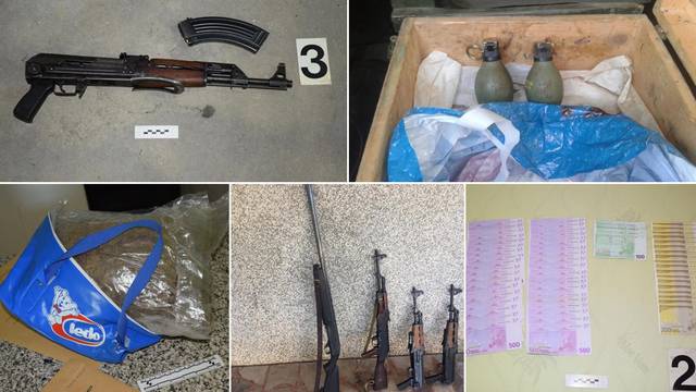 Akcija 'Tebra': Pronašli 6,3 kg 'trave', 'speed', puške, bombe