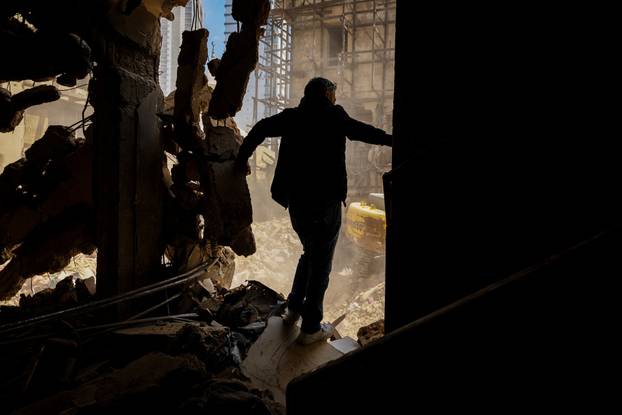 Aftermath of Israeli strikes in Beirut