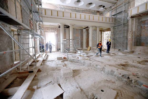 Zagreb: Gordan Jandroković obišao zgradu Hrvatskog sabora koja se obnavlja