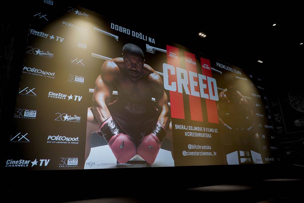 Na premijeri filma 'Creed III' u Zagrebu boksačko natjecanje, poznati su pokazali vještine