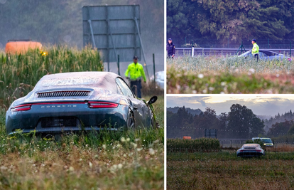 Hrvat s Porscheom sletio s ceste u Sloveniji: Vozilo ostavio u polju i otišao s mjesta nesreće