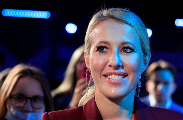 FILE PHOTO: Russian socialite and journalist Ksenia Sobchak