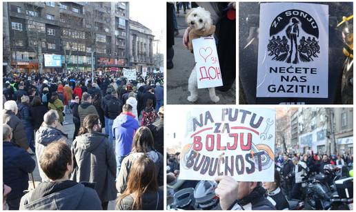 FOTO U Beogradu burno: Više od 300 motorista pridružilo se studentima u današnjoj blokadi