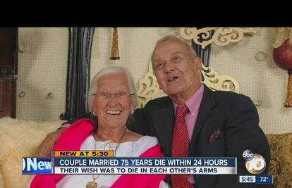 Nakon 75 godina braka umrli su zagrljeni u svom krevetu
