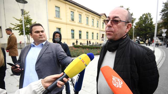Zagreb: Predsjednik Sindikata policije Hrvatske Dubravko Jagić dao izjavu za medije