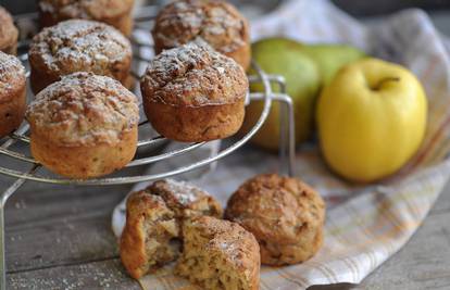 Muffini od jabuka i krušaka su super ideja za brzi i zdrav obrok