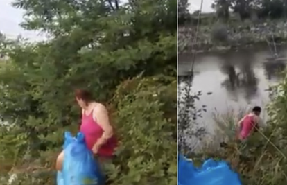 VIDEO: Bacili smeće u rijeku, mještanin ih natjerao da sve izvade: 'Nije ti ovo Germany'