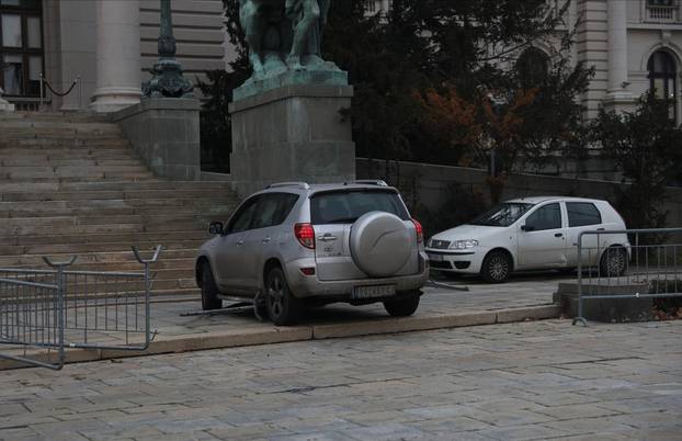 The man P.B. broke the protective fence in front of the National Assembly of the Republic of Serbia with a Toyota rav 4 car, threatening "ministers outside" with a stick in his hands, and previously called "people to the streets" on his Facebook.

Muskara