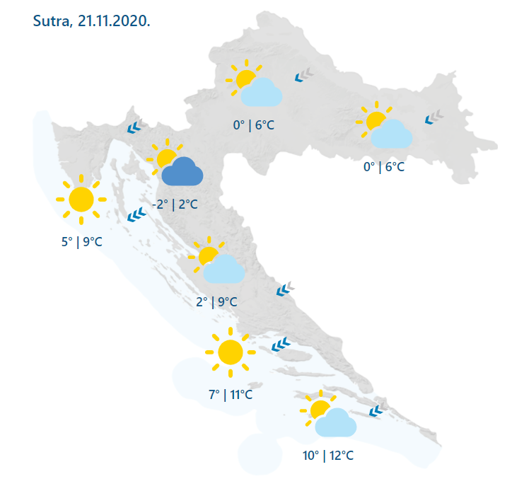 Loše vrijeme za vikend! Izdano crveno upozorenje zbog bure, temperature padaju do minusa