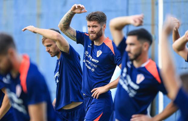 Zagreb: Trening hrvatske nogometne reprezentacije