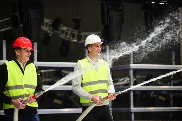 Beograd: Počelo punjenje bazena u Areni gdje će se održati 37. Europsko vaterpolo prvenstvo za muškarce 2026.