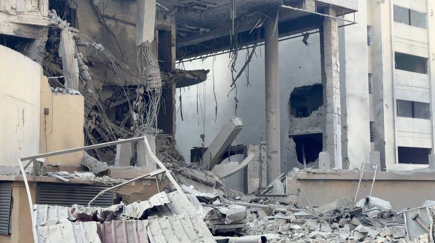 Aftermath of strikes in Beirut