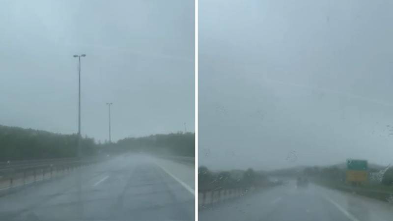 VIDEO Ledena tuča na autocesti A1!  Ovo su scene kod Perušića