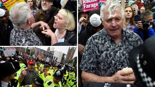 Video: Bijesna rulja u Londonu prebila je Trumpove poklonike