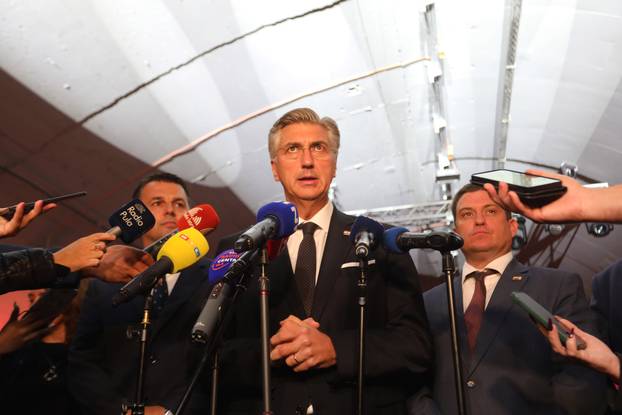 Rijeka: Premijer Andrej Plenković na svečanom puštanju u rad tunela Učka