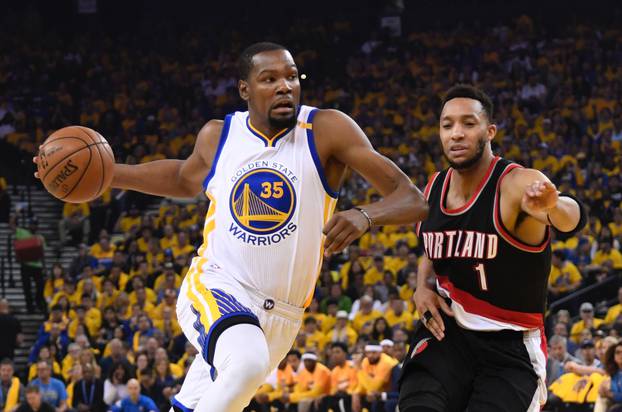 NBA: Playoffs-Portland Trail Blazers at Golden State Warriors