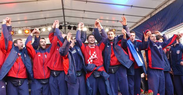 Zagreb: Doček svjetskih rukometnih prvaka, 03.02.2003.