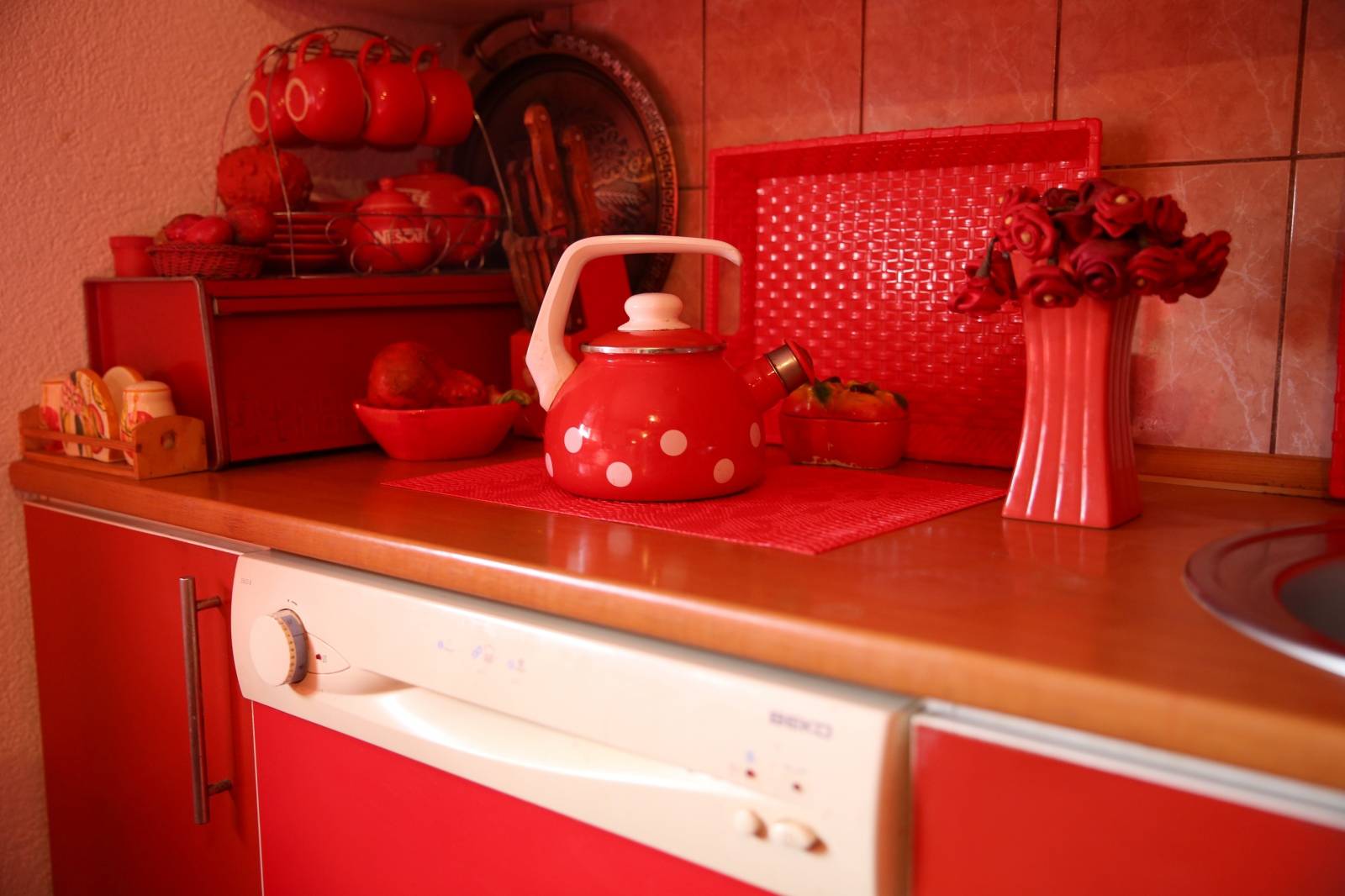 Kitchen is seen in Zorica Rebrenik's house in the village of Breze near Tuzla