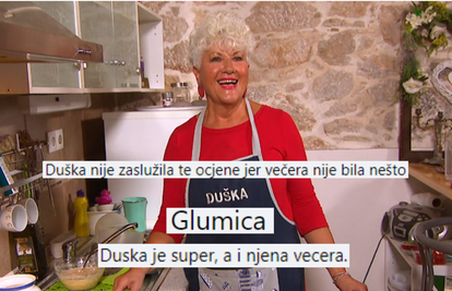 Gledateljstvo je podijeljeno oko Duške. Jedni je hvale, dok drugi nisu oduševljeni: 'Ma glumica!'