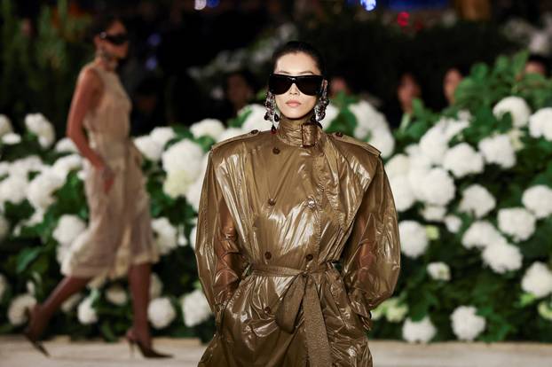 Yves Saint Laurent Womenswear Spring/Summer 2026 collection show during Paris Fashion Week