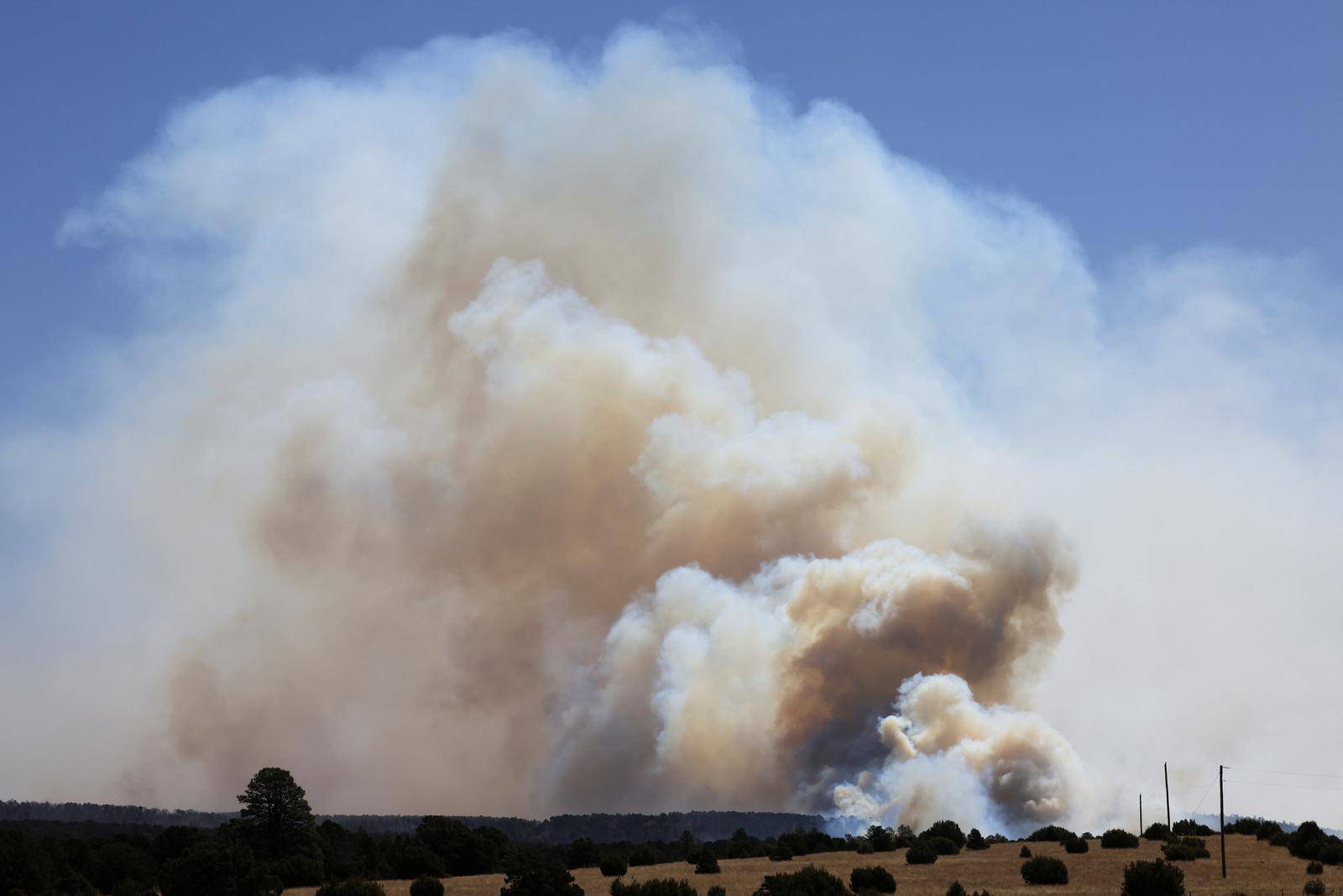 Wildfires near Las Vegas, New Mexico